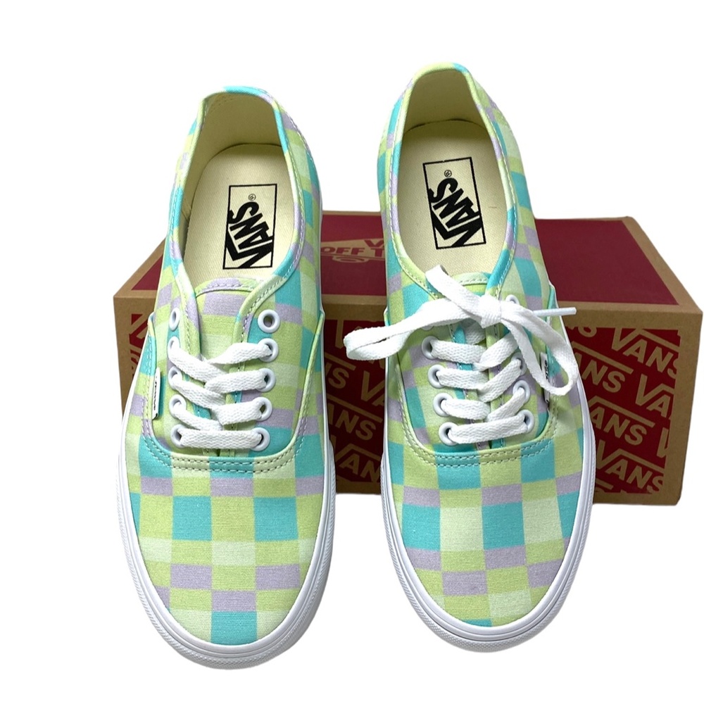 VANS Authentic Platform Shoes Pastel Picnic Canvas Multi Women Size VN0A5KXXPP5 - Picture 6 of 12
